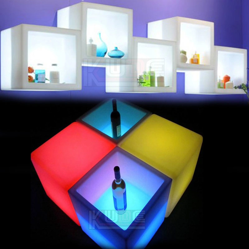 Swimming Pool Floating LED Cube LED Wine Cabinet Display