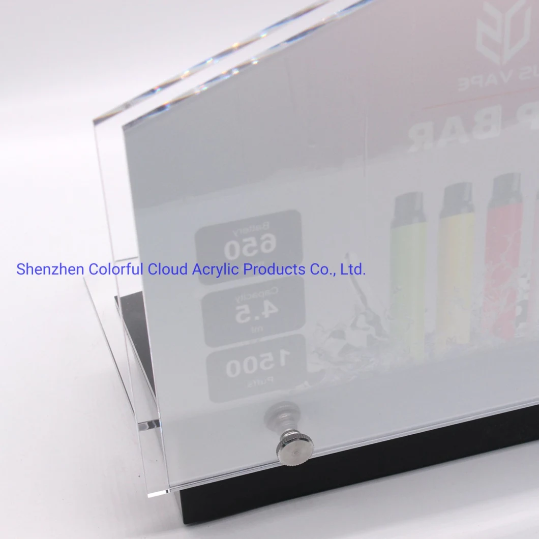 Customized High Transparent Acrylic Products Display Rack Vape Set Display Rack