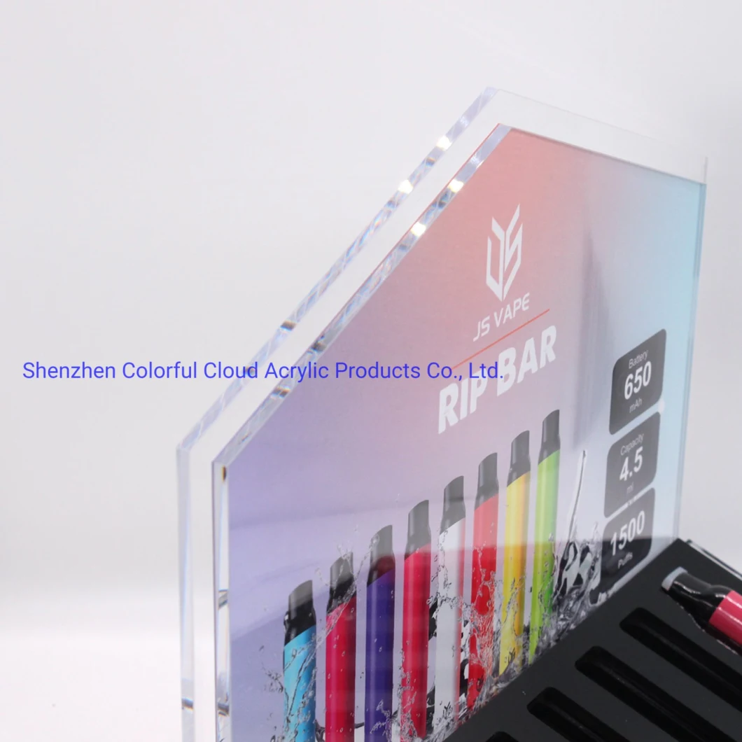 Customized High Transparent Acrylic Products Display Rack Vape Set Display Rack