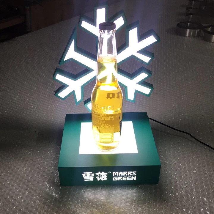 Modern Design LED Base Liquor Bottle Glorifier Display for Beer