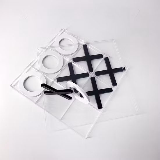 Factory Wholesale Acrylic Tic Tac Toe Set