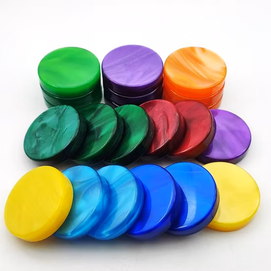 Customized Acrylic Backgammon Checkers Chess Pieces